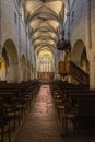 interior of Saint-Just church in Arbois, department Jura, Franche-Comte, France Royalty Free Stock Photo