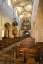 interior of Saint-Just church in Arbois, department Jura, Franche-Comte, France Royalty Free Stock Photo