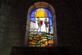 interior of Saint-Just church in Arbois, department Jura, Franche-Comte, France Royalty Free Stock Photo