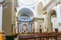 Interior Saint Maria church Xalo typically historic Medit Royalty Free Stock Photo