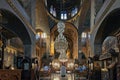 Interior of the Saint Marina Orthodox Church in Athens, Greece Royalty Free Stock Photo