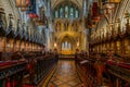 Interior of Saint Patrick Cathedral in Dublin, Ireland Royalty Free Stock Photo