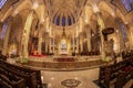 Interior of Saint Patrick Cathedral, Manhattan, New York, USA Royalty Free Stock Photo