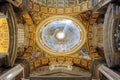 Interior of Saint Peter Cathedral in Vatican Royalty Free Stock Photo