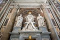 Interior of the Saint Peter Cathedral in Vatican Royalty Free Stock Photo