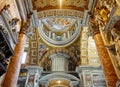 Interior Saint Peter's Basilica in Vatican