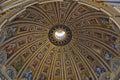 Interior of the Saint Peter`s Basilica in the Vatican Royalty Free Stock Photo