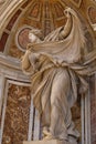 Interior of the Saint Peter`s Basilica in the Vatican Royalty Free Stock Photo