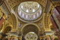 Interior of Saint Stephen Basilica in Budapest, Hungary. Royalty Free Stock Photo