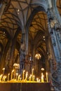 interior of Saint Stephen Cathedral in Vienna, Austria Royalty Free Stock Photo