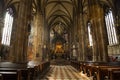 Interior of Saint Stephen Cathedral. Vienna. Austria Royalty Free Stock Photo