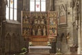 Interior of Saint stephens cathedral, with baroque ornament and viennese Neustadter altar from 1447