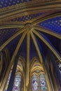 The interior of Sainte-Chapelle Royalty Free Stock Photo