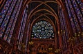 Interior of the Sainte-Chapelle in Paris