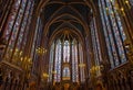 Interior of Sainte-Chapelle, Paris, france Royalty Free Stock Photo