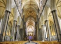 Interior Of Salisbury Cathedral Christianity Concept Royalty Free Stock Photo