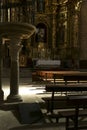 The interior of San Francisco church in Trujillo village