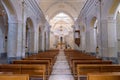 Interior of the San Vicenzo Ferreri church in Stromboli village