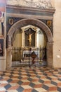 Interior of Santa Anastasia Church in Verona, Italy. Santa Anastasia is a church of the Dominican Order in Verona, it was built in Royalty Free Stock Photo