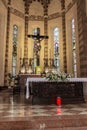 Interior of Santa Anastasia Church in Verona, Italy. Santa Anastasia is a church of the Dominican Order in Verona, it was built in Royalty Free Stock Photo