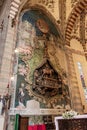 Interior of Santa Anastasia Church in Verona, Italy. Santa Anastasia is a church of the Dominican Order in Verona, it was built in Royalty Free Stock Photo