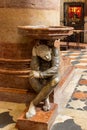 Interior of Santa Anastasia Church in Verona, Italy. Santa Anastasia is a church of the Dominican Order in Verona, it was built in Royalty Free Stock Photo