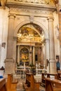 Interior of Santa Anastasia Church in Verona, Italy. Santa Anastasia is a church of the Dominican Order in Verona, it was built in Royalty Free Stock Photo