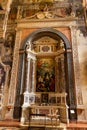 Interior of Santa Anastasia Church in Verona, Italy. Santa Anastasia is a church of the Dominican Order in Verona, it was built in Royalty Free Stock Photo