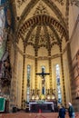 Interior of Santa Anastasia Church in Verona, Italy. Santa Anastasia is a church of the Dominican Order in Verona, it was built in Royalty Free Stock Photo