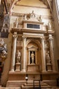 Interior of Santa Anastasia Church in Verona, Italy. Santa Anastasia is a church of the Dominican Order in Verona, it was built in Royalty Free Stock Photo