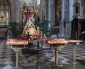 Interior of Santa Anastasia Church in Verona, Italy Royalty Free Stock Photo