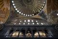 Interior of Santa Sofia in Istanbul Royalty Free Stock Photo