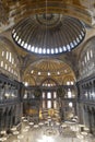 Interior of the Santa Sofia Mosque Royalty Free Stock Photo