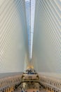 Interior of Santiago Calatrava`s Oculus, Fulton Street Station, in lower Manhattan.