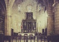 Interior of Santo Domingo cathedral Royalty Free Stock Photo