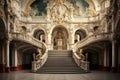 Interior of the Schonbrunn Palace, Vienna, Austria, AI Generated