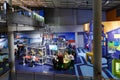 Interior of the Science Center Nemo in Amsterdam. The museum has origins in 1923 Royalty Free Stock Photo