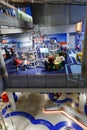 Interior of the Science Center Nemo in Amsterdam. The museum has origins in 1923 Royalty Free Stock Photo