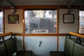 Interior of a second class carriage in a vintage Italian train Royalty Free Stock Photo