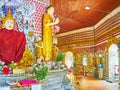 Interior of Sein Yaung Chi Pagoda, Yangon, Myanmar