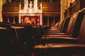 Interior of the Senate Chamber in the Canadian Parliament Royalty Free Stock Photo