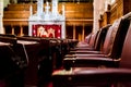 Interior of the Senate Chamber in the Canadian Parliament Royalty Free Stock Photo