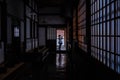 Interior shadow view of Koshoji Temple