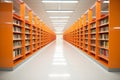 Interior shelf knowledge public library book Royalty Free Stock Photo