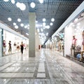 Interior of a shopping mall