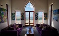 Interior shot of the Ataraxia Wine Estate in the Hemel en Aarde region in Hermanus, South Africa.