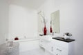 Interior shot of a bright modern bathroom Royalty Free Stock Photo