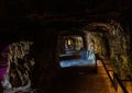 Interior shot of the Casemates de la PÃÂ©trusse in Luxembourg Royalty Free Stock Photo