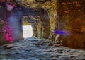 Interior shot of the Casemates de la PÃÂ©trusse in Luxembourg Royalty Free Stock Photo