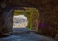 Interior shot of the Casemates de la PÃÂ©trusse in Luxembourg Royalty Free Stock Photo